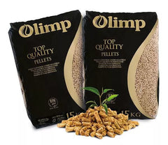 Olimp Holzpellets 6mm ENplus-A1 Pellets 65 x 15kg 975 kg Palette